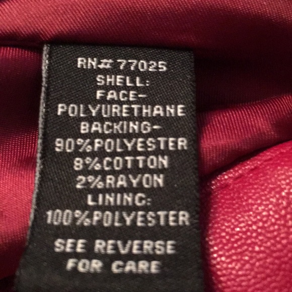 Serena Wiilliams  red plum leather 🧥 - Picture 8 of 8